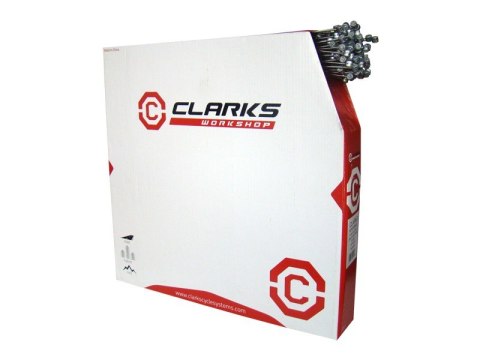 Linka hamulca CLARKS GALVANISED BRAKE WIRE (MTB/HYBRID), 2000mm x 1,5mm, Galwanizowana, Do MTB, Pudełko 100szt. (NEW)