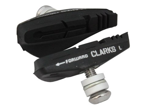 Klocki hamulcowe CLARKS CPS250 dla Shimano/Sram/Tektro, 55mm, Warunki Suche i Mokre, Szosa, Czarne