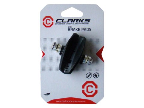 Klocki hamulcowe CLARKS CPS250 dla Shimano/Sram/Tektro, 55mm, Warunki Suche i Mokre, Szosa, Czarne