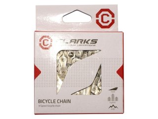 Łańcuch rowerowy CLARKS C9, 9-rzędowy,116 ogniw, 1/2"x11/128", Spinka, Standard, Szosa/MTB, Ciemny