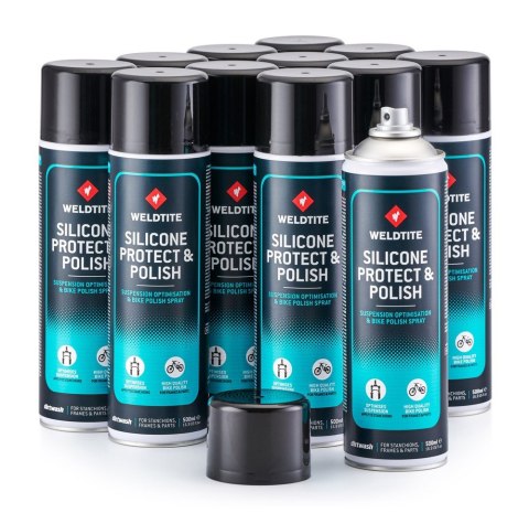 Nabłyszczacz ochronny WELDTITE SILICONE PROTECT&POLISH SPRAY 500 ml (DWZ)