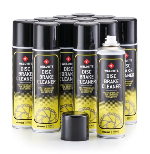 Odtłuszczacz do tarcz hamulcowych WELDTITE DIRTWASH DISC BRAKE CLEANER AEROSOL 250ml (NEW)