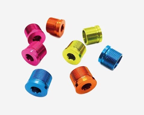 Nakrętki maskujące do osiek pedałów MAGPED COLOURED SPINDLE CAPS, Dla modeli ENDURO2/ULTRA2, 8 sztuk (NEW)