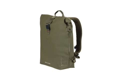 Plecak/Sakwa rowerowa BASIL SOHO BACKPACK NORDLICHT17L, mocowanie na haki Hook-On System, wodoodporny poliester, oświetlenie, mo