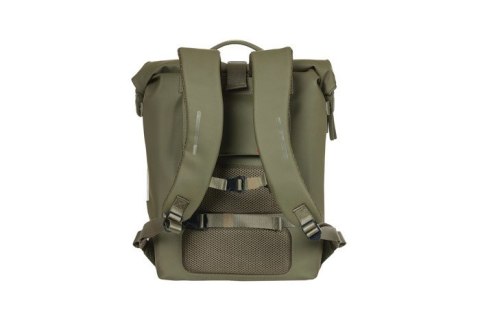 Plecak/Sakwa rowerowa BASIL SOHO BACKPACK NORDLICHT17L, mocowanie na haki Hook-On System, wodoodporny poliester, oświetlenie, mo