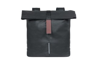 Sakwa miejska podwójna BASIL CITY DOUBLE PANNIER BAG 28-32L, Universal Bridge System, wodoodporna black (NEW)