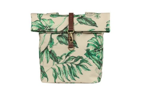 Sakwa miejska podwójna BASIL EVER-GREEN DOUBLE PANNIER BAG 28-32L, Universal Bridge System, wodoodporna sandshell beige (NEW)