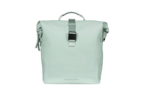 Sakwa podwójna BASIL SOHO DOUBLE PANNIER BAG NORDLICHT MIK, MIK System (ready to go) 41L 100% wodoodporna pastel green oświetlen