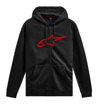 Bluza z kapturem ALPINESTARS AGELESS II ZIP HOODIE, Black/Red - roz. XL (NEW)