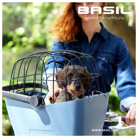 Kosz na przód na kierownicę BASIL BUDDY DOG BICYCLE BASKET FRONT KF 32L, KF System, faded denim (NEW)