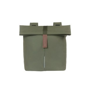 Sakwa miejska podwójna BASIL CITY DOUBLE PANNIER BAG 28-32L, Universal Bridge System, moss green (NEW)