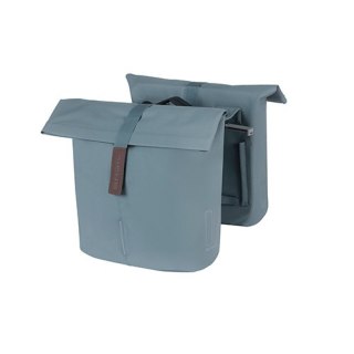 Sakwa miejska podwójna BASIL CITY DOUBLE PANNIER BAG MIK 28-32L, MIK System (ready to go), graphite blue (NEW)