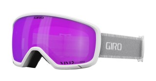 Gogle zimowe GIRO MILLIE WHITE & GREY CHUTE (szyba VIVID PINK 00% S2) (NEW 2024/2025)