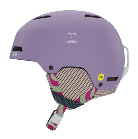 Kask zimowy GIRO CRUE namuk lavender roz. M (55.5-59 cm) (NEW 2024/2025)