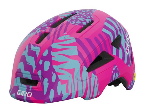 Kask dziecięcy GIRO SCAMP II matte pink animal roz. S (49-53 cm) (NEW 2025)