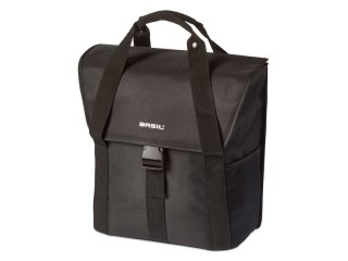 Sakwa miejska pojedyncza BASIL GO SINGLE BAG 16L, Hook On System, solid black (NEW)