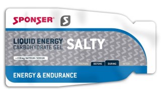 Żel energetyczny SPONSER LIQUID ENERGY SALTY słony pudełko (40x35g) (NEW).