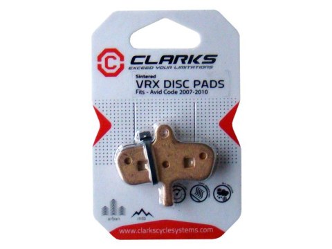 Klocki hamulcowe CLARKS dla AVID/SRAM (Avid Code), Spiekane Klocki hamulcowe CLARKS dla AVID/SRAM (Avid Code), Spiekane