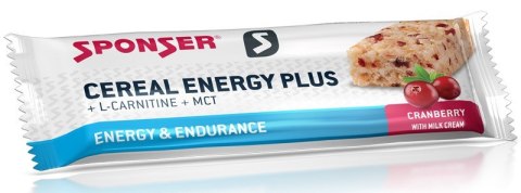 Baton energetyczny SPONSER CEREAL ENERGY PLUS BAR żurawinowy (pudełko 15szt x 40g) (NEW). Baton energetyczny SPONSER CEREAL ENERGY PLUS BAR żurawinowy (pudełko 15szt x 40g) (NEW).