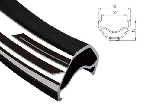 Obręcz mtb ALEXRIMS SC PRO, H. tarczowy, Stożek 22mm, 29" 622-20, 32 otwory, Kapslowana, Czarna, Waga 400g (DWZ) Obręcz mtb ALEXRIMS SC PRO, H. tarczowy, Stożek 22mm, 29" 622-20, 32 otwory, Kapslowana, Czarna, Waga 400g (DWZ)