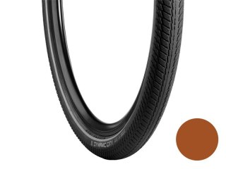 Opona miejska VREDESTEIN Dynamic City, 26"x1.75 (47-559), Drut, Wkładka antyprzebiciowa, Brązowa + Refleks (NEW).