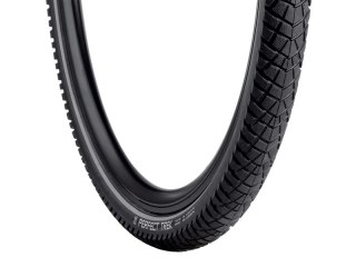 Opona trekking VREDESTEIN Perfect Trek, 26"x1.60 (42-559), Drut, Wkładka antyprzebiciowa, Czarna + Refleks (NEW).