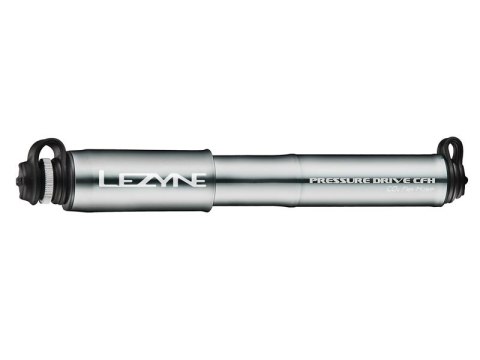 Pompka ręczna LEZYNE PRESSURE DRIVE CFH HP 120psi metalowy przewód CO2 + 1x nabój gazowy 16g grafitowa (WYPRZEDAŻ -50%)