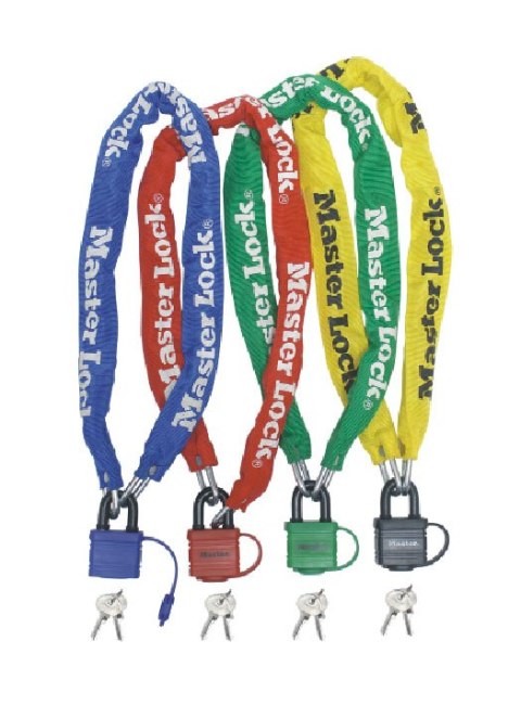 Zapięcie rowerowe MASTERLOCK QUANTUM 8390 ŁAŃCUCH 6mm 40mm 90cm KLUCZYK zestaw mix kolorów pudełko 6szt. Zapięcie rowerowe MASTERLOCK QUANTUM 8390 ŁAŃCUCH 6mm 40mm 90cm KLUCZYK zestaw mix kolorów pudełko 6szt.