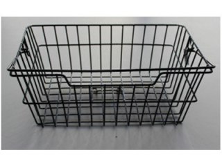 Kosz na tylny bagażnik BASIL BASKET-3 + haczyki mocujące Bottom hooks, stalowy czarny (DWZ) => BAS-11221, BAS-11223, BAS-11225 (