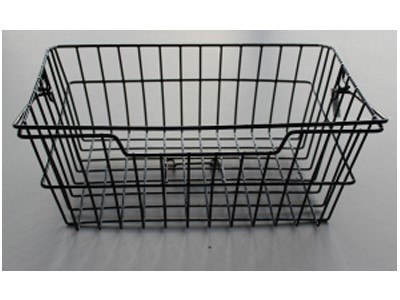 Kosz na tylny bagażnik BASIL BASKET-3 + haczyki mocujące Bottom hooks, stalowy czarny (DWZ) => BAS-11221, BAS-11223, BAS-11225 (