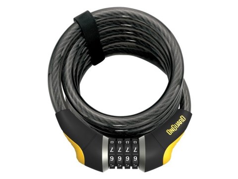 Zapięcie rowerowe ONGUARD Doberman 8030 Linka - 15mm 185cm - SZYFR (NEW) Zapięcie rowerowe ONGUARD Doberman 8030 Linka - 15mm 185cm - SZYFR (NEW)