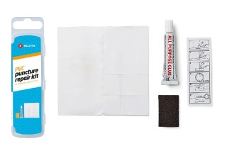 Zestaw łatek PCV do dętek WELDTITE Patch Puncture Repair Kit For PVC, Pudełko 25szt. (DWZ)