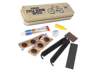 Zestaw łatek do dętek WELDTITE Vintage Cycle Repair Tin (Metalowe pudełko + 6x Łatka + Klej + Kreda + Kredka + 2x Papier ścierny
