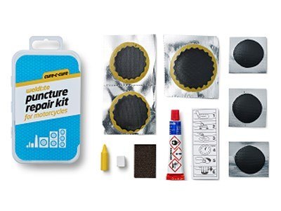 Zestaw łatek motoryzacyjnych WELDTITE Cure-C-Cure Puncture Repair Kit For Motorcycles (6x Łatka + Klej + Papier ścierny + Kreda 