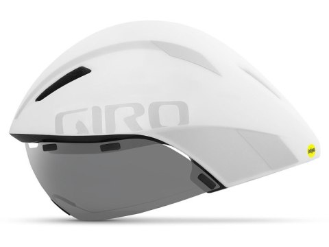 Kask czasowy GIRO AEROHEAD MIPS matte white silver roz. M (55-59 cm) (NEW) Kask czasowy GIRO AEROHEAD MIPS matte white silver roz. M (55-59 cm) (NEW)