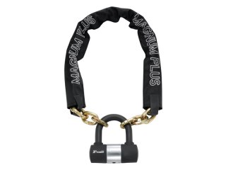 Zapięcie rowerowe MAGNUM 3040 ŁAŃCUCH - 8mm 85cm - 5 x Klucze z kodem + KŁÓDKA (NEW)