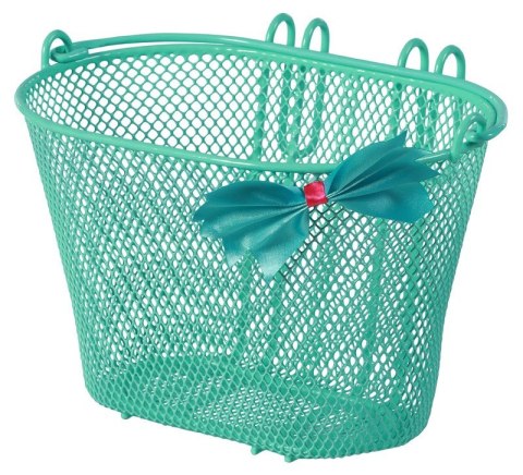 Kosz przedni na kierownicę BOW-TIE BASKET 12"-20", stalowy zielony (NEW)