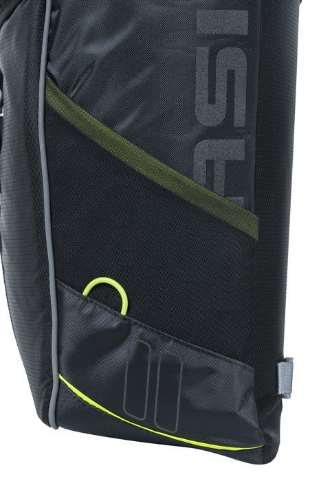 Sakwa turystyczna podwójna BASIL MILES DOUBLE PANNIER BAG 32L MIK System (ready to go), 100% wodoodporna black lime (NEW)