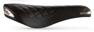 Siodło SELLA ITALIA TURBO BONNIE, FeC Alloy Rail, Skórzane, 367g, Czarne (NEW)