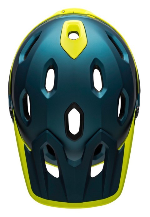 Kask full face BELL SUPER DH MIPS SPHERICAL matte gloss blue hi-viz roz. M (55-59 cm) (NEW).
