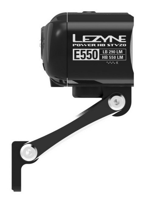 Lampka przednia LEZYNE EBIKE POWER HB STVZO E550 550 lumenów 120 luxów, AUTO DAY/NIGHT SENSOR pod napęd elektryczny, system moco Lampka przednia LEZYNE EBIKE POWER HB STVZO E550 550 lumenów 120 luxów, AUTO DAY/NIGHT SENSOR pod napęd elektryczny, system moco