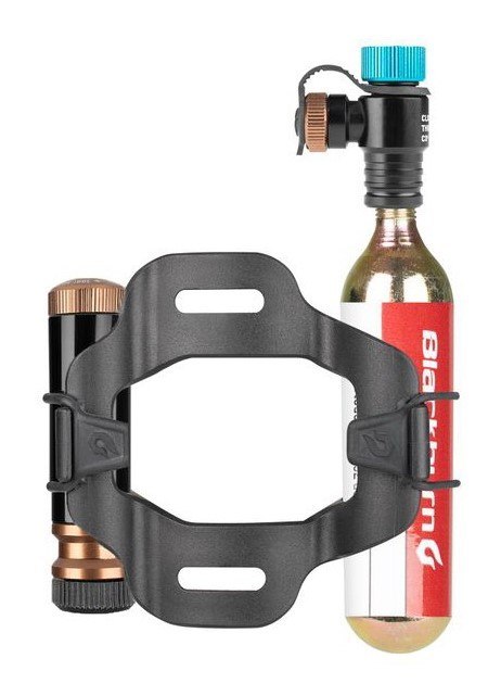 Zestaw naprawczy + pompka ręczna CO2 BLACKBURN PRO PLUGGER CO2 TIRE REPAIR KIT czarny (NEW)