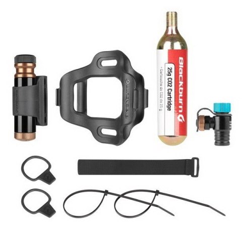 Zestaw naprawczy + pompka ręczna CO2 BLACKBURN PRO PLUGGER CO2 TIRE REPAIR KIT czarny (NEW)