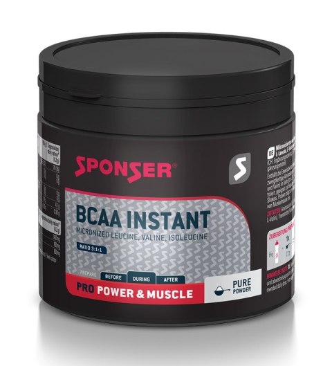 Aminokwasy SPONSER BCAA INSTANT Pure puszka 200g (NEW). Aminokwasy SPONSER BCAA INSTANT Pure puszka 200g (NEW).