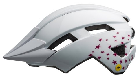 Kask dziecięcy BELL SIDETRACK II stars gloss white roz. Uniwersalny (47-54 cm) (NEW). Kask dziecięcy BELL SIDETRACK II stars gloss white roz. Uniwersalny (47-54 cm) (NEW).