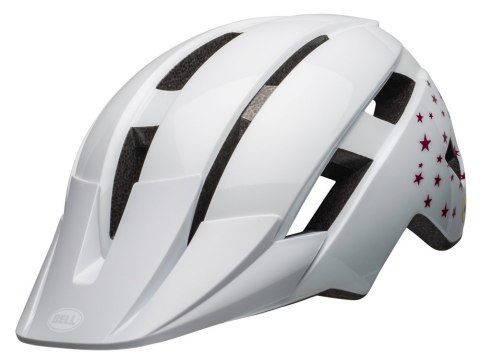 Kask dziecięcy BELL SIDETRACK II stars gloss white roz. Uniwersalny (47-54 cm) (NEW). Kask dziecięcy BELL SIDETRACK II stars gloss white roz. Uniwersalny (47-54 cm) (NEW).
