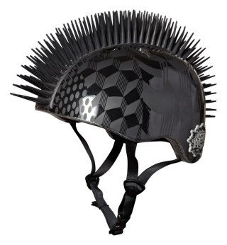 Kask dziecięcy juniorski KRASH CUBE HEART BLACK HWK roz. M YOUTH 8+ (54-58 cm) (NEW)
