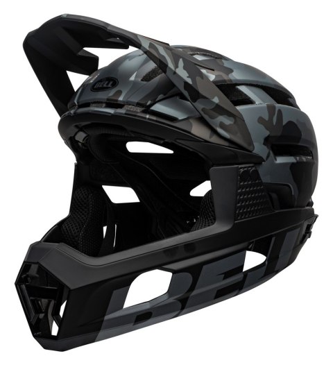 Kask full face BELL SUPER AIR R MIPS SPHERICAL matte gloss black camo roz. S (52-56 cm) (NEW) Kask full face BELL SUPER AIR R MIPS SPHERICAL matte gloss black camo roz. S (52-56 cm) (NEW)