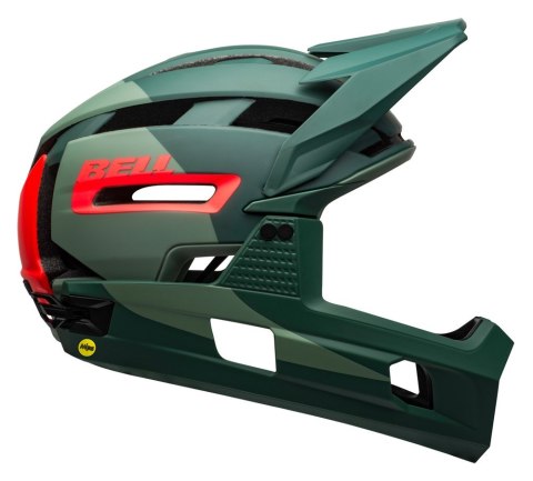 Kask full face BELL SUPER AIR R MIPS SPHERICAL matte gloss green infrared roz. S (52-56 cm) (NEW) Kask full face BELL SUPER AIR R MIPS SPHERICAL matte gloss green infrared roz. S (52-56 cm) (NEW)