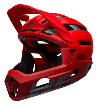 Kask full face BELL SUPER AIR R MIPS SPHERICAL matte gloss red gray roz. M (55-59 cm) (NEW)